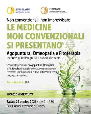 LE MEDICINE NON CONVENZIONALI SI PRESENTANO Agopuntura, Omeopatia e Fitoterapia